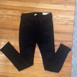 Rag & Bone destroyed skinny jeans size 27